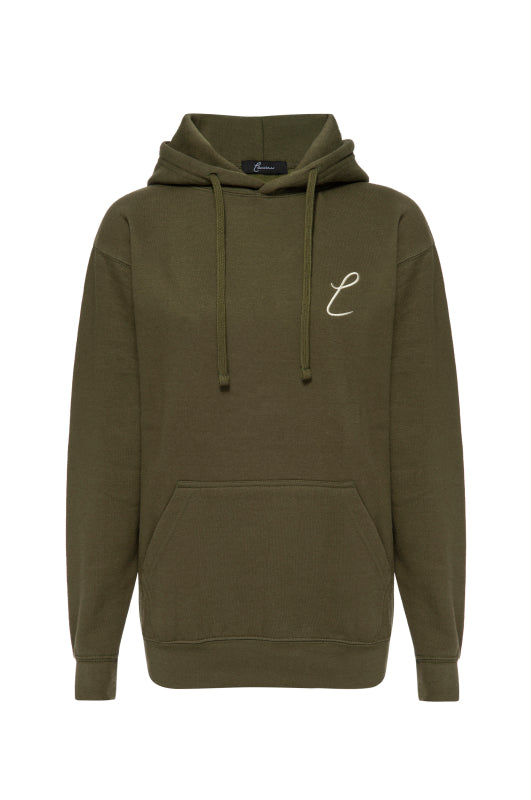 Signature Matte Olive Hoodie - L