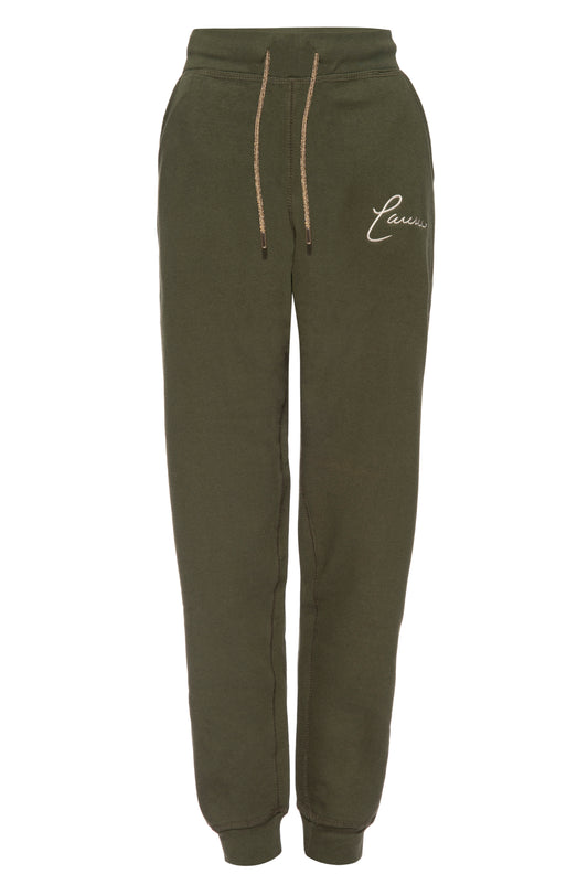 Signature Olive Gold Chord Sweatpants - Lausu