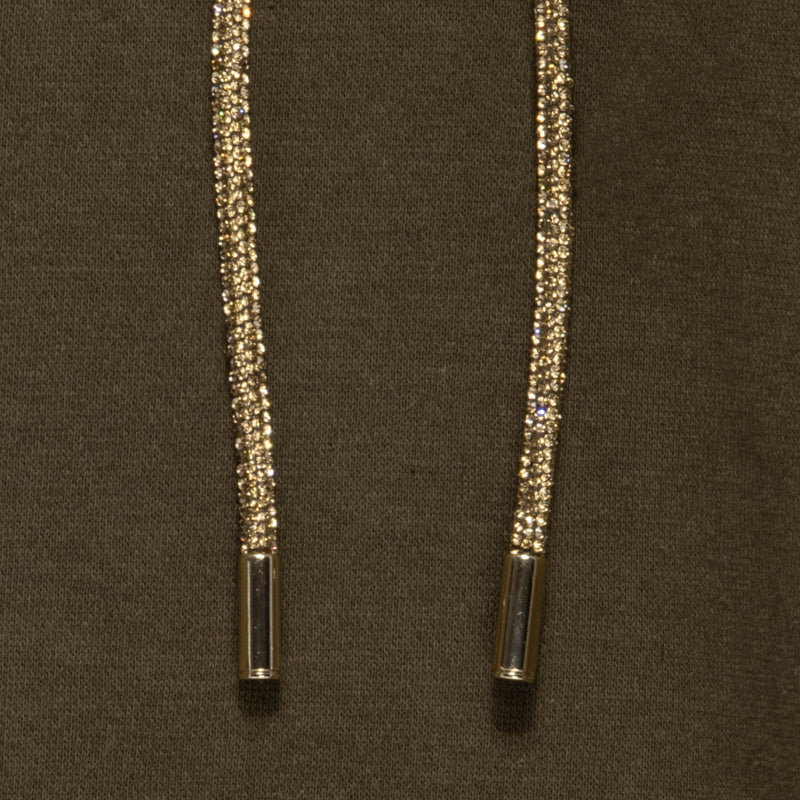 Signature Olive Gold Chord Hoodie - L